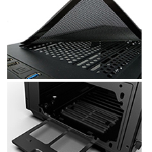MUSETEX Phantom Black ATX Mid-Tower Desktop Computer Gaming Case